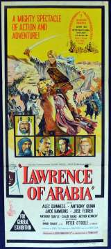 Lawrence Of Arabia 1963 movie poster Daybill First Release Peter O'Toole