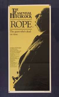 Rope Poster Original Daybill 1983 Re-Issue James Stewart Alfred Hitchcock