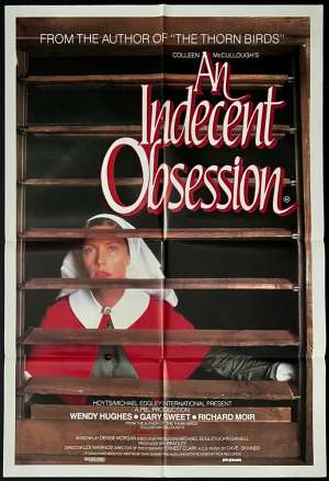 An Indecent Obsession Poster One Sheet Original 1984 Wendy Hughes