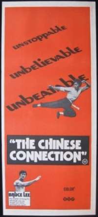 The Chinese Connection Poster Original Daybill 1972 Bruce Lee Martial Arts