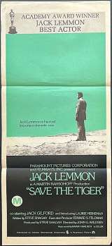 Save The Tiger 1972 Daybill movie poster Jack Lemon
