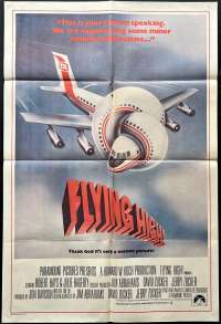 Flying High Poster Original One Sheet 1980 Airplane Robert Hays
