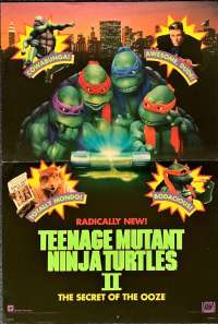 Teenage Mutant Ninja Turtles II-The Secret Of The Ooze Movie Poster Mini-Daybill