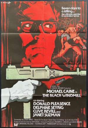 The Black Windmill Poster One Sheet UK Original 1974 Michael Caine