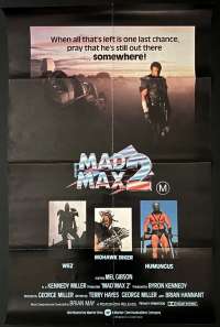 Mad Max 2 Poster Original One Sheet 1981 Mel Gibson Road Warrior