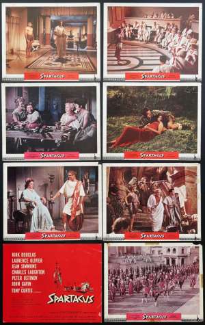 Spartacus Lobby Card Set USA 11x14 Roadshow Orig 1960 Tony Curtis