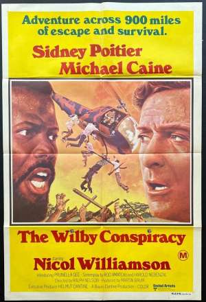 The Wilby Conspiracy Poster One Sheet Original 1975 Michael Caine