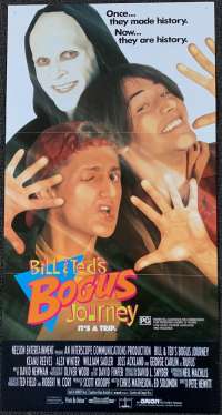Bill And Teds Bogus Journey Movie Poster Original Daybill 1991 Keanu Reeves