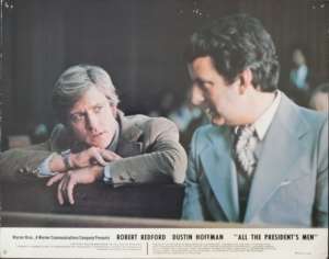 All The President&#039;s Men 1976 Robert Redford Dustin Hoffman 11x14 USA Lobby Card No 8