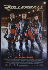 Rollerball Movie Poster Original ROLLED One Sheet 2002 Chris Klein Skating Violence
