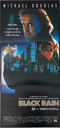 Black Rain Poster Original Daybill 1989 Michael Douglas Andy Garcia