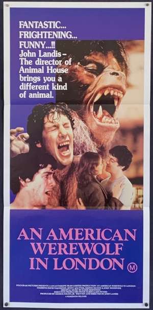 An American Werewolf In London Movie Poster Original Daybill John Landis BEST art
