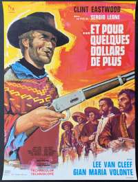 For A Few Dollars More Poster Original French Affiche 1966 Eastwood