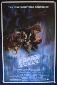 The Empire Strikes Back Poster One Sheet Reprint Harrison Ford Star Wars