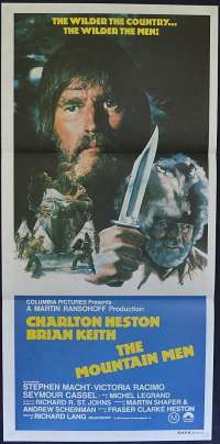 The Mountain Men 1980 Charlton Heston Brian Keith Daybill movie poster