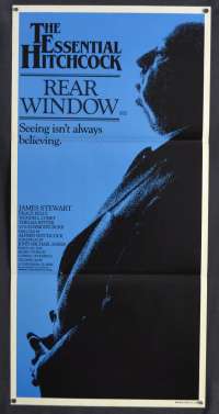 Rear Window Poster Original Daybill 1983 Re-Issue Grace Kelly Alfred Hitchcock