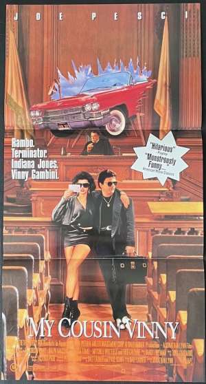 My Cousin Vinny Poster Original Daybill 1992 Joe Pesci Ralph Macchio Marisa Tomei