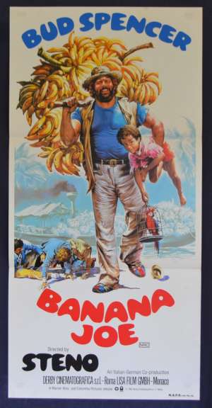 Banana Joe Poster Original Daybill 1982 Bud Spencer Steno