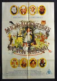 Alice's Adventures In Wonderland 1972 One Sheet Movie poster Fiona Fullerton, Dudley Moore