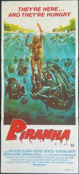 Piranha Movie Poster Original Daybill 1978 Bradford Dillman Roger Corman