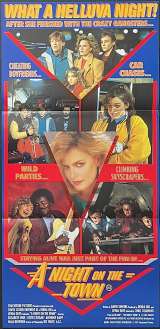 A Night On The Town Poster Daybill Elisabeth Shue Aka Adventures In Babysitting