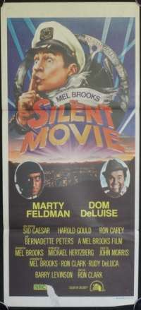 Silent Movie 1976 Daybill Movie poster John Alvin Art Mel Brooks Marty Feldman