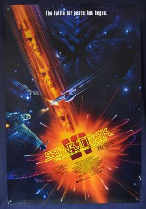 Star Trek 6 The Undiscovered Country One Sheet Poster Autograph Walter Koenig