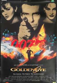 GoldenEye Poster One Sheet Original Rare Rolled DS 1995 Brosnan 007