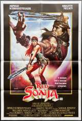 Red Sonja Movie Poster Original One Sheet 1985 Arnold Schwarzenegger