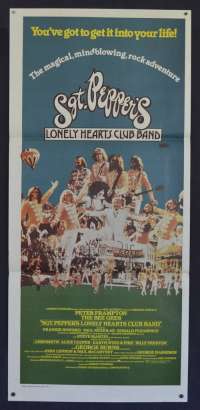 Sgt Pepper's Lonely Hearts Club Band 1978 Daybill Movie Poster Bee Gees Beatles Music Peter Frampton