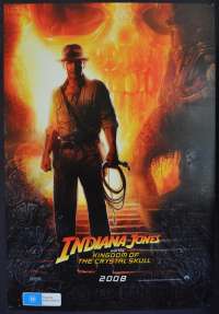 Indiana Jones And The Kingdom Of Crystal Skull Poster Original One Sheet Advance Art