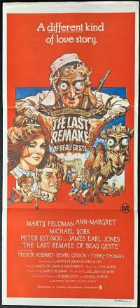 The Last Remake Of Beau Geste 1977 Daybill movie poster Drew Struzan art