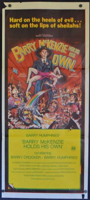 Barry McKenzie Holds His Own Daybill Poster 1974 Barry Crocker Barry Humphries