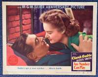 Any Number Can Play Lobby Card Original USA 11&quot;x14&quot; 1949 Clark Gable Alexis Smith