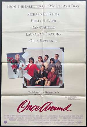 Once Around Poster One Sheet Original 1991 Richard Dreyfuss