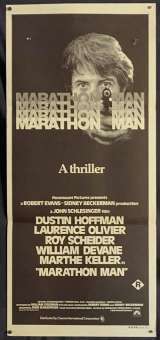 Marathon Man Poster Original Daybill 1976 Dustin Hoffman Laurence Olivier Nazis