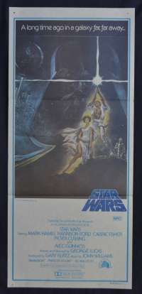 Star Wars Movie Poster Original FIRST RELEASE Daybill 1977 Tom Jung Art