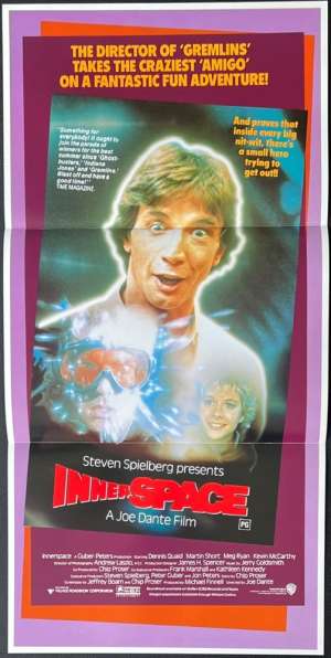 Innerspace Poster Daybill Original 1987 Dennis Quaid Martin Short