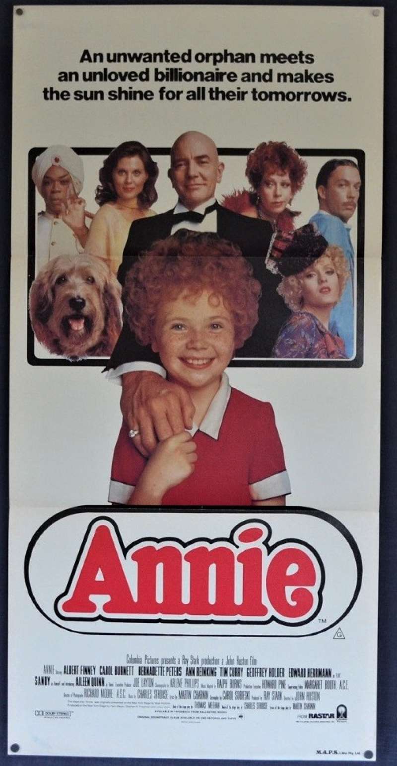 All About Movies Annie Movie Poster Original Daybill 1982 Albert