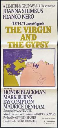 The Virgin And The Gypsy Poster Daybill Original 1970 Franco Nero